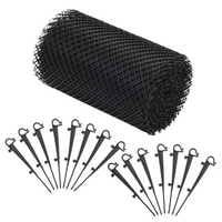 4 Piece Gutter Mesh with Clips fitted to a gutter