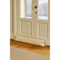 Adjustable Window and Door Draught Excluder, cream polyester cover detail