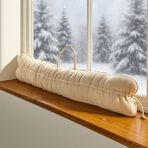 Adjustable Window and Door Draught Excluder on a window sill