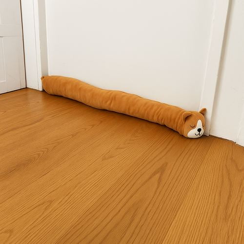 Sleepy Cat Draught Excluder in a hallway