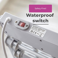 Heated Electric Clothes Airer, waterproof rocker switch